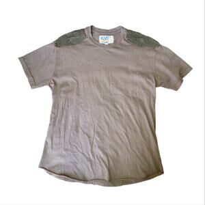 Sandrine Rose Embroidered Sleeve Tshirt Small